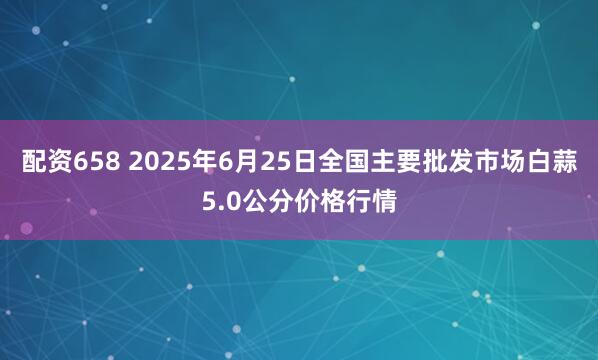 配资658 2025年6月25日全国主要批发市场白蒜5.0公分价格行情